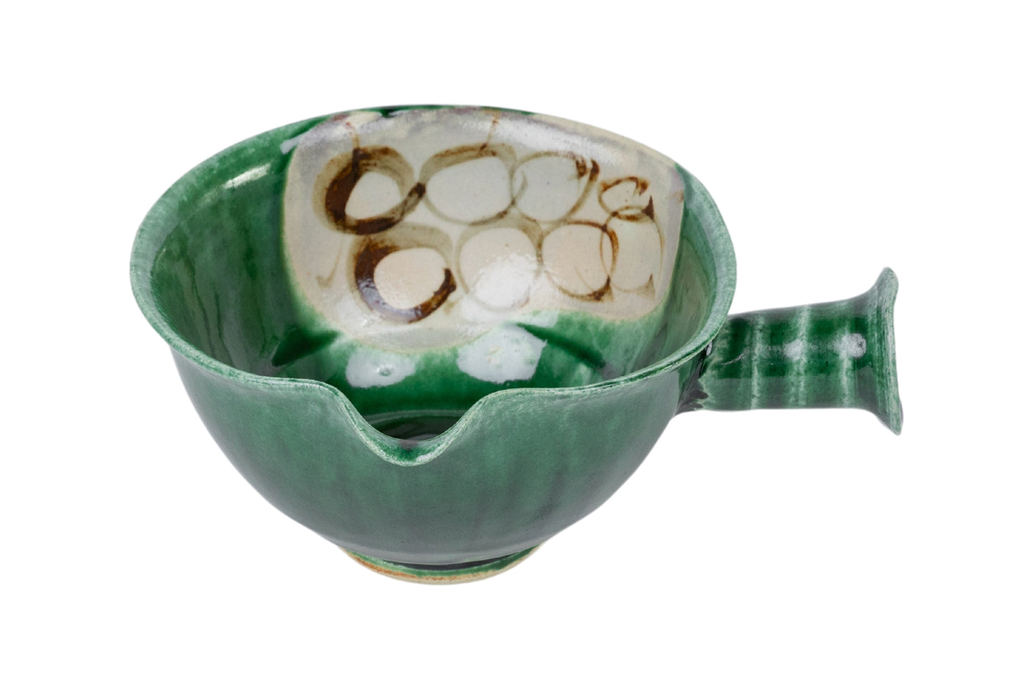 Oribe Katakuchi Bowl (Lipped Tea Bowl with Handle)