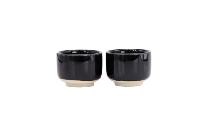 Heüge Set of 2 Cups – Setoguro/Black