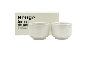 Heüge Set of 2 Cups – Shino/White