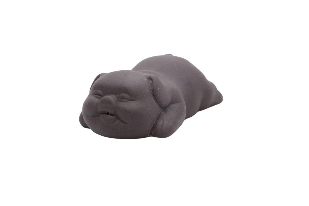 Joyful Pig (Miniature Zisha Tea Pet)