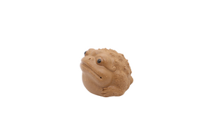 Contemplative Toad - Sand (Miniature Zisha Tea Pet)